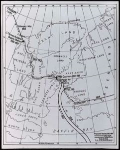 Image of Route of Crockerland Expedition, Map
